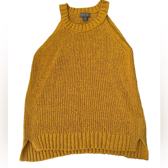 Point Sur Mustard Yellow Knit Sweater Tank Size Small - Picture 3 of 7